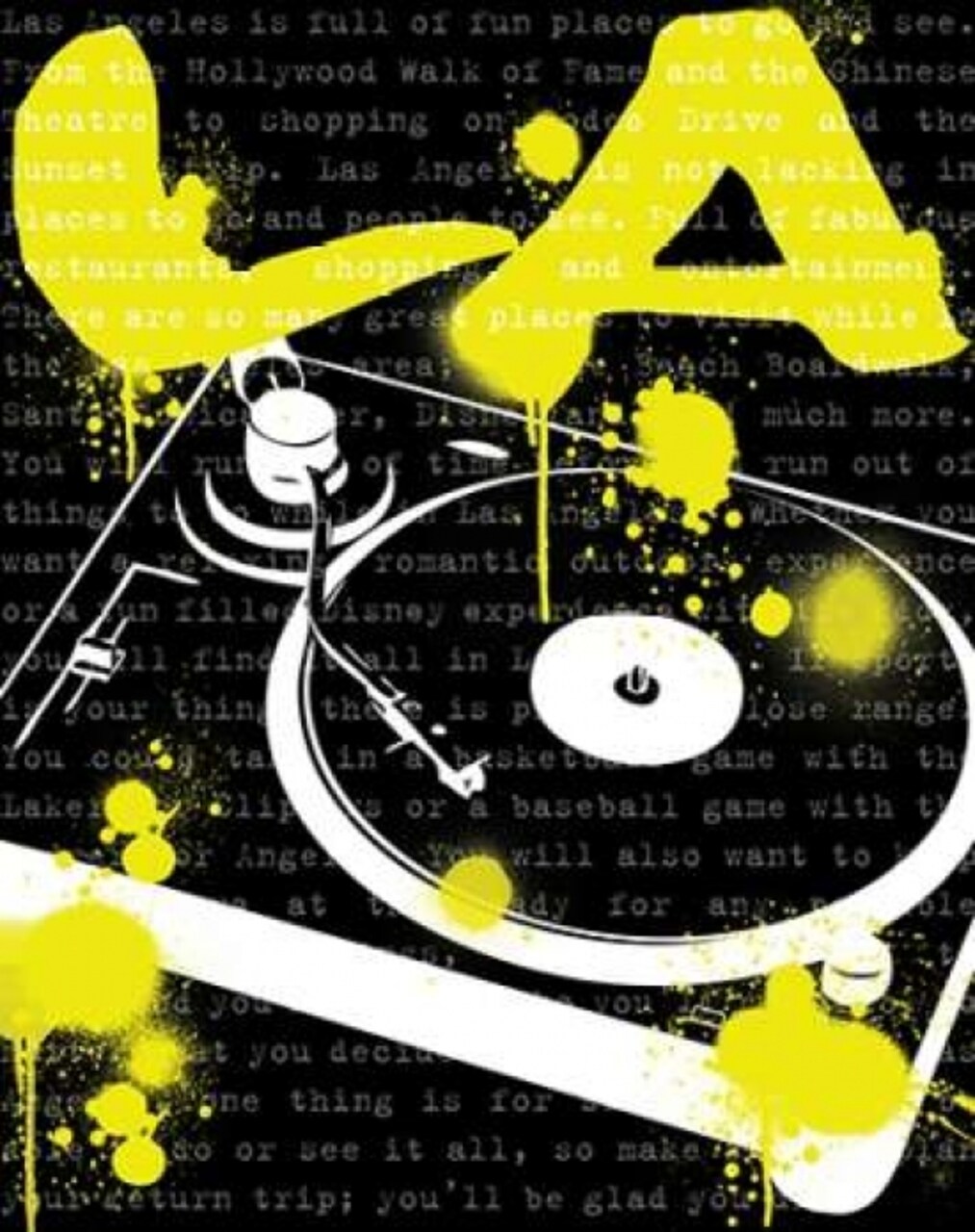 LA Turn Table Poster Print by N Harbick - Item # VARPDXHRB263